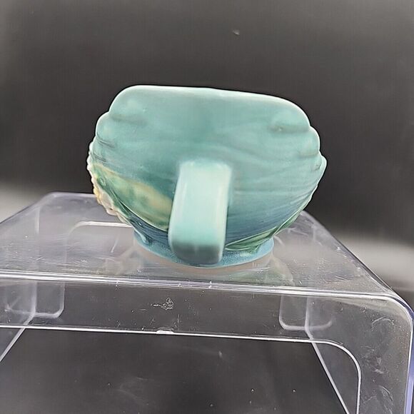 Roseville Pottery Water Lily Handled Planter 439-6 8.5" x 2.25" - Picture 4 of 9